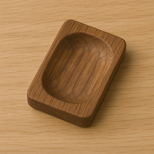 Wooden coin tray